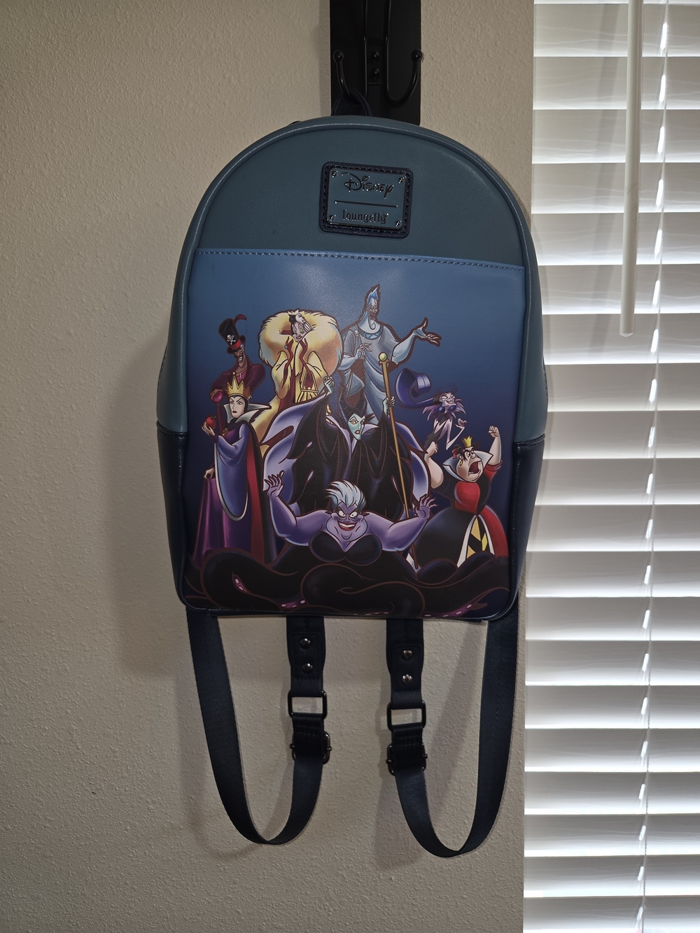 Loungefly Teal & Navy Disney Villains Mini Backpack